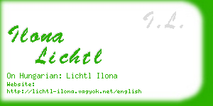 ilona lichtl business card